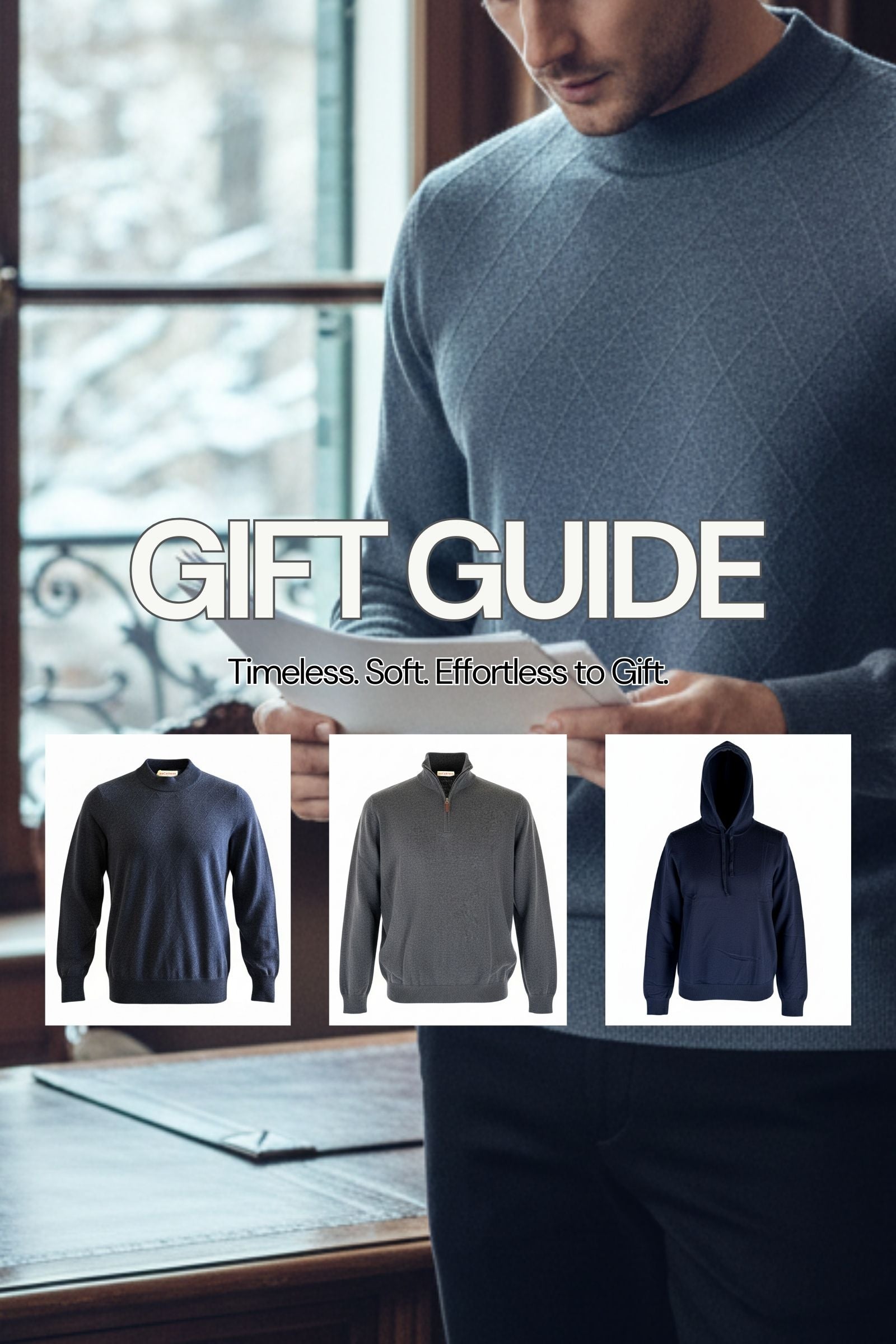 Black Friday and Thanksgiving 50% Off Sale Banner – Limited 10 Days, High-Quality Gifts at Low Prices,100% Cashmere, sweater