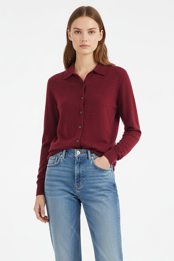 Women’s 100% Cashmere Button-Up Sweater