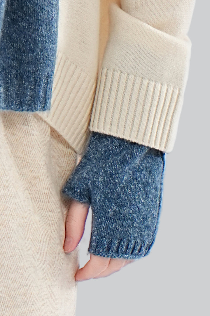 Women’s 100% Cashmere Fingerless Gloves