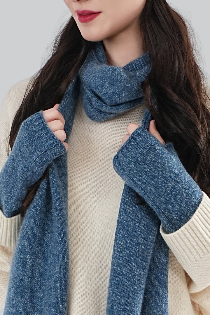 Women’s 100% Cashmere Fingerless Gloves