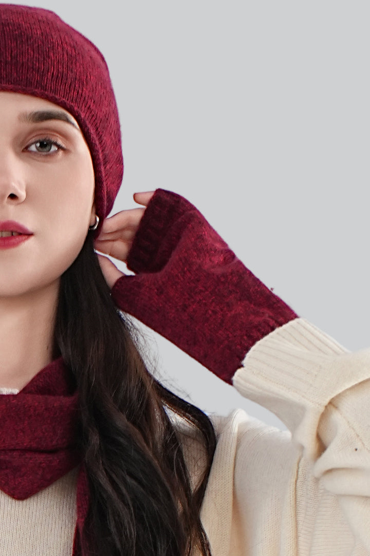 Women’s 100% Cashmere Fingerless Gloves