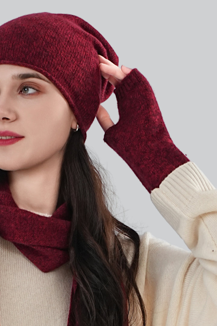 Women’s 100% Cashmere Fingerless Gloves