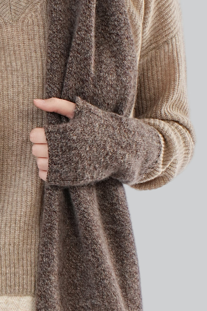 Women’s 100% Cashmere Fingerless Gloves