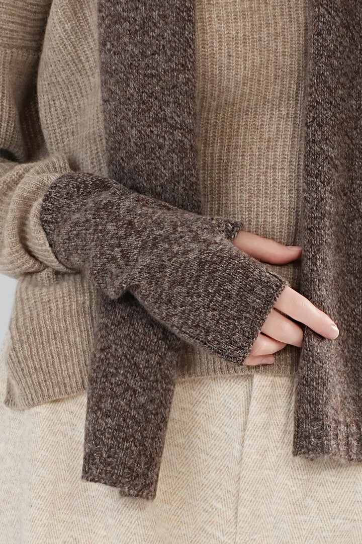 Women’s 100% Cashmere Fingerless Gloves
