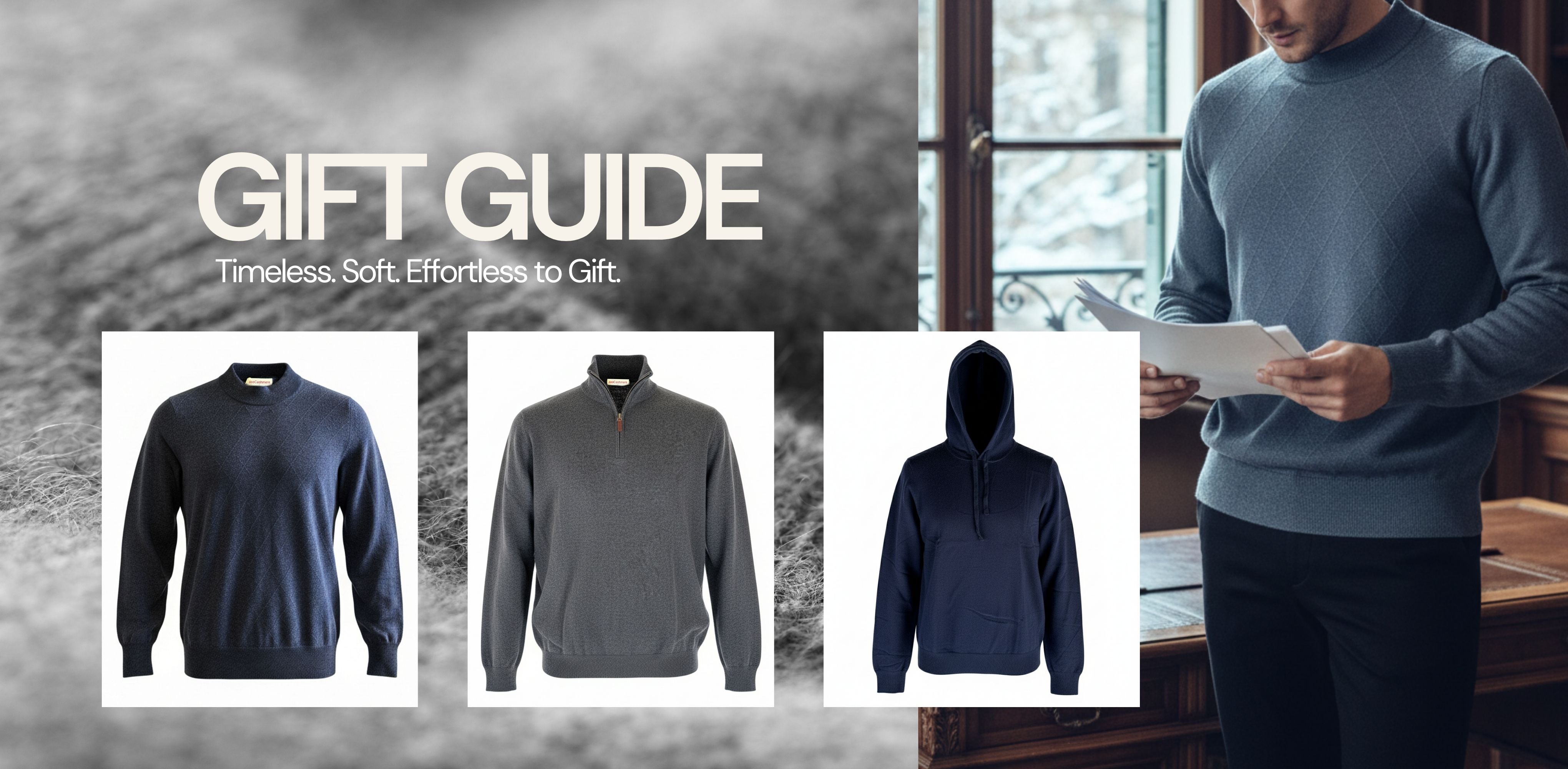 Black Friday and Thanksgiving 50% Off Sale Banner – Limited 10 Days, High-Quality Gifts at Low Prices,100% Cashmere, sweater