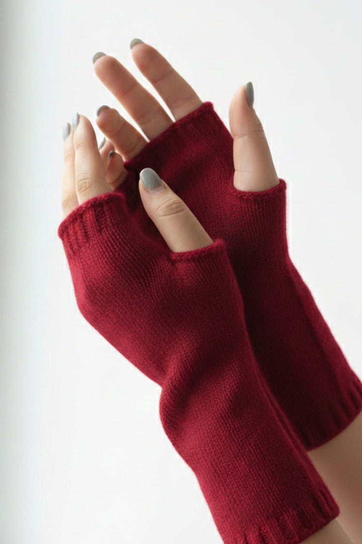 Women’s 100% Cashmere Fingerless Gloves